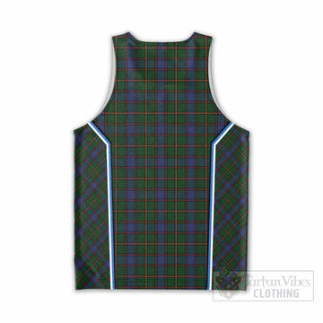Skene Tartan Crest Men Tank Top Scotland Coat of Arm Flag Style