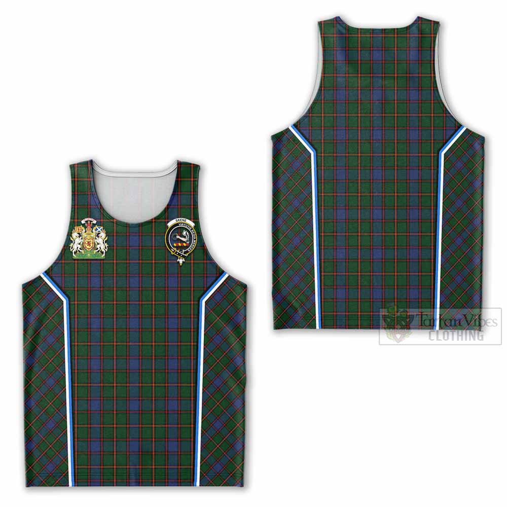 Skene Tartan Crest Men Tank Top Scotland Coat of Arm Flag Style - Tartan Vibes Clothing