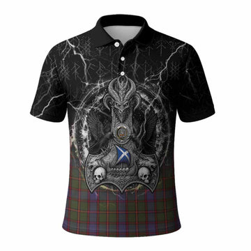Skene Tartan Crest Polo Shirt Celtic Odin's Raven Legacy