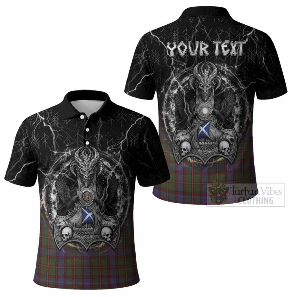 Skene Tartan Crest Polo Shirt Celtic Odin's Raven Legacy