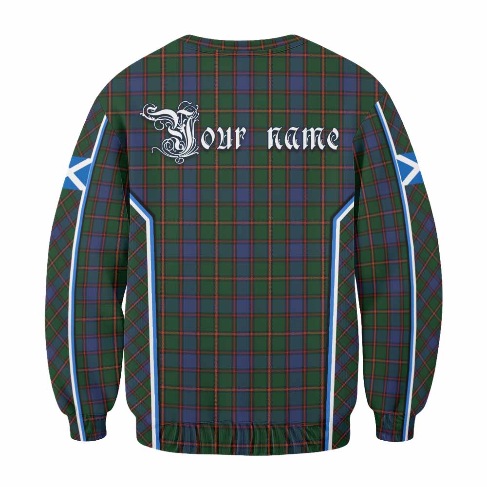 Skene Tartan Crest Sweatshirt Scotland Coat of Arm Flag Style - Tartan Vibes Clothing