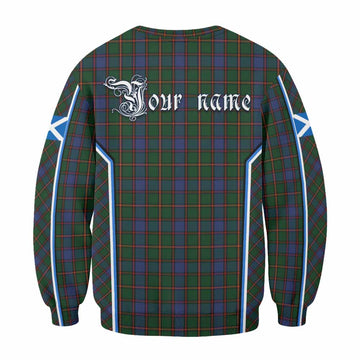 Skene Tartan Crest Sweatshirt Scotland Coat of Arm Flag Style - Tartan Vibes Clothing