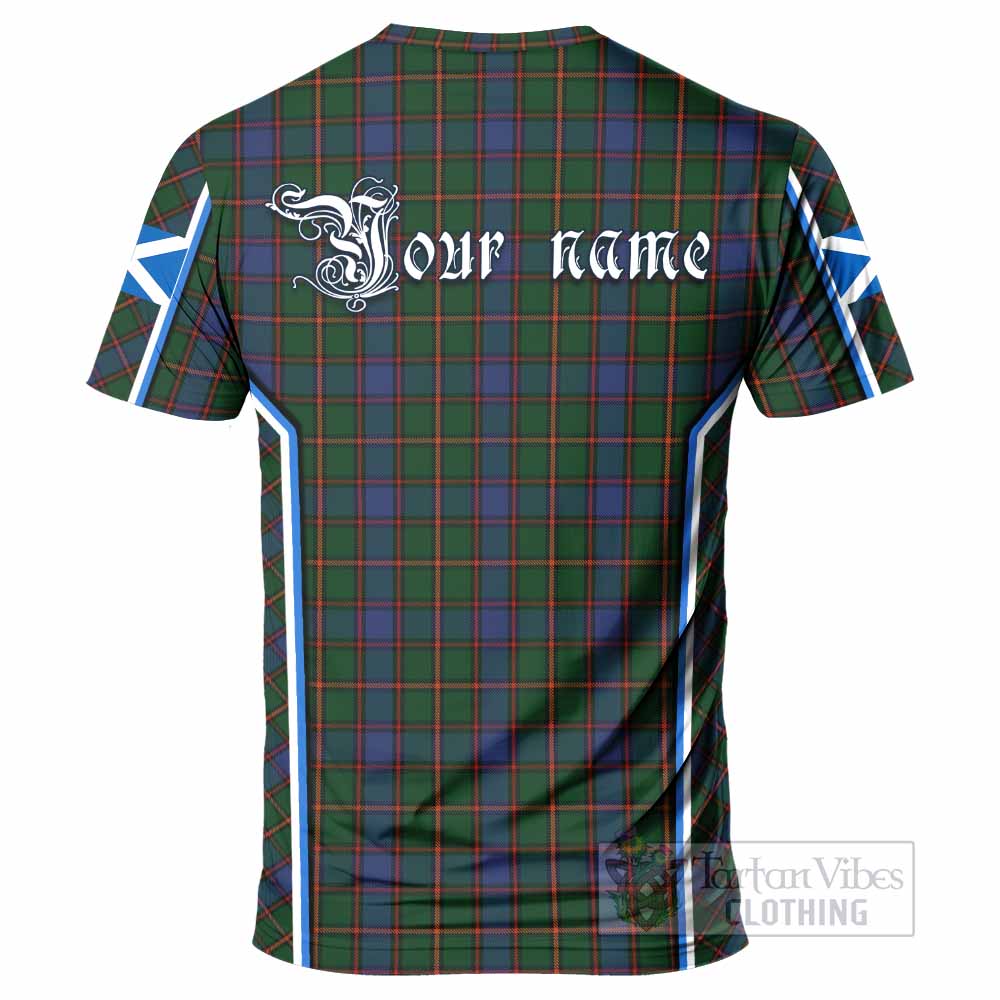 Skene Tartan Crest T-shirt Scotland Coat of Arm Flag Style - Tartan Vibes Clothing