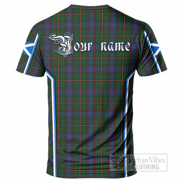 Skene Tartan Crest T-shirt Scotland Coat of Arm Flag Style - Tartan Vibes Clothing
