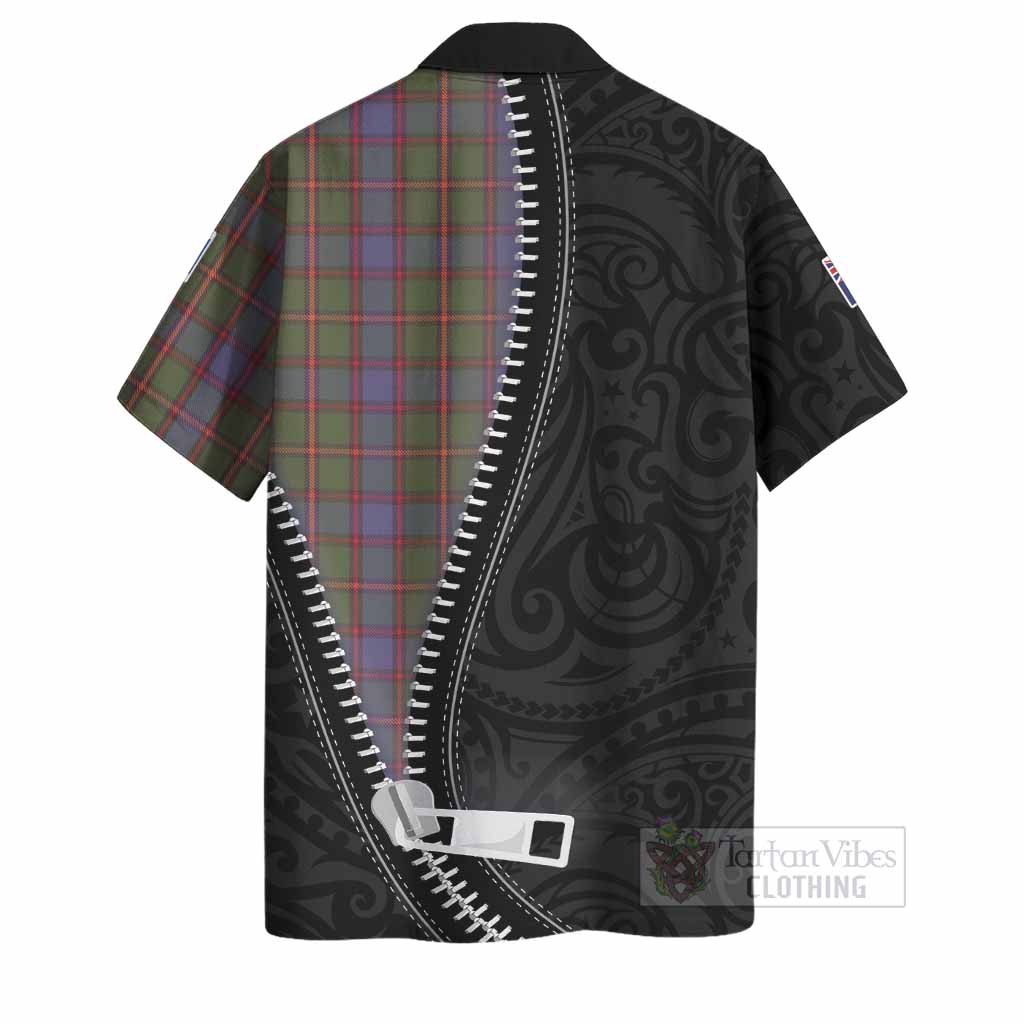 Skene Tartan Hawaiian Shirt New Zealand Pattern Unique Zipper Stylized