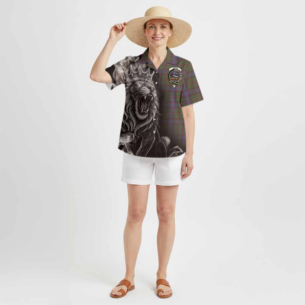Skene Tartan Hawaiian Shirt Roaring Lion Heritage