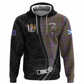 Skene Tartan Hoodie New Zealand Pattern Unique Zipper Stylized