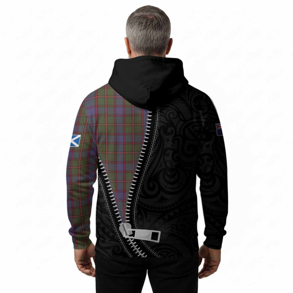 Skene Tartan Hoodie New Zealand Pattern Unique Zipper Stylized