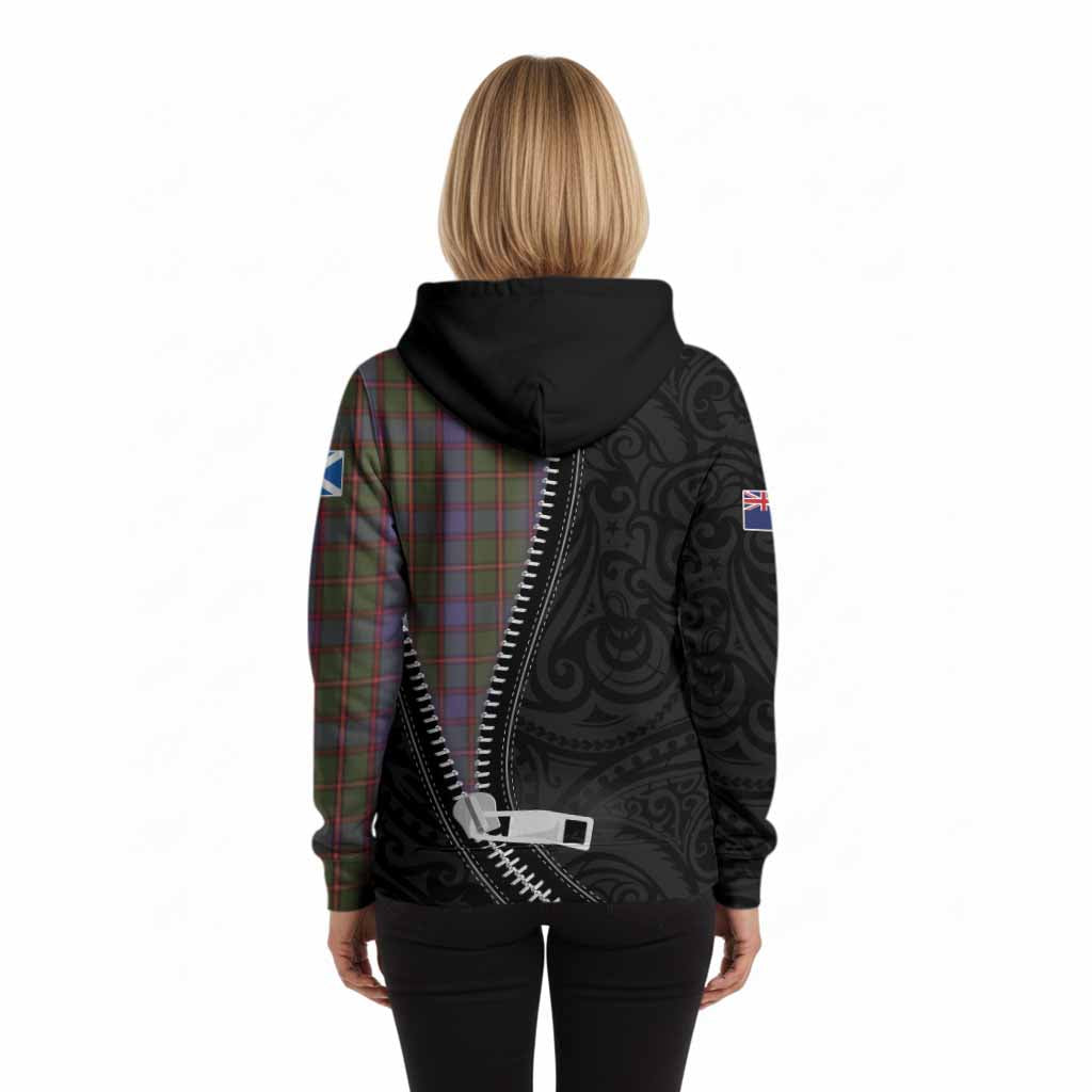 Skene Tartan Hoodie New Zealand Pattern Unique Zipper Stylized