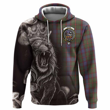 Skene Tartan Hoodie Roaring Lion Heritage
