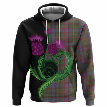 Skene Tartan Hoodie Traditional Scottish Thistle