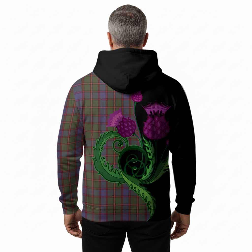 Skene Tartan Hoodie Traditional Scottish Thistle