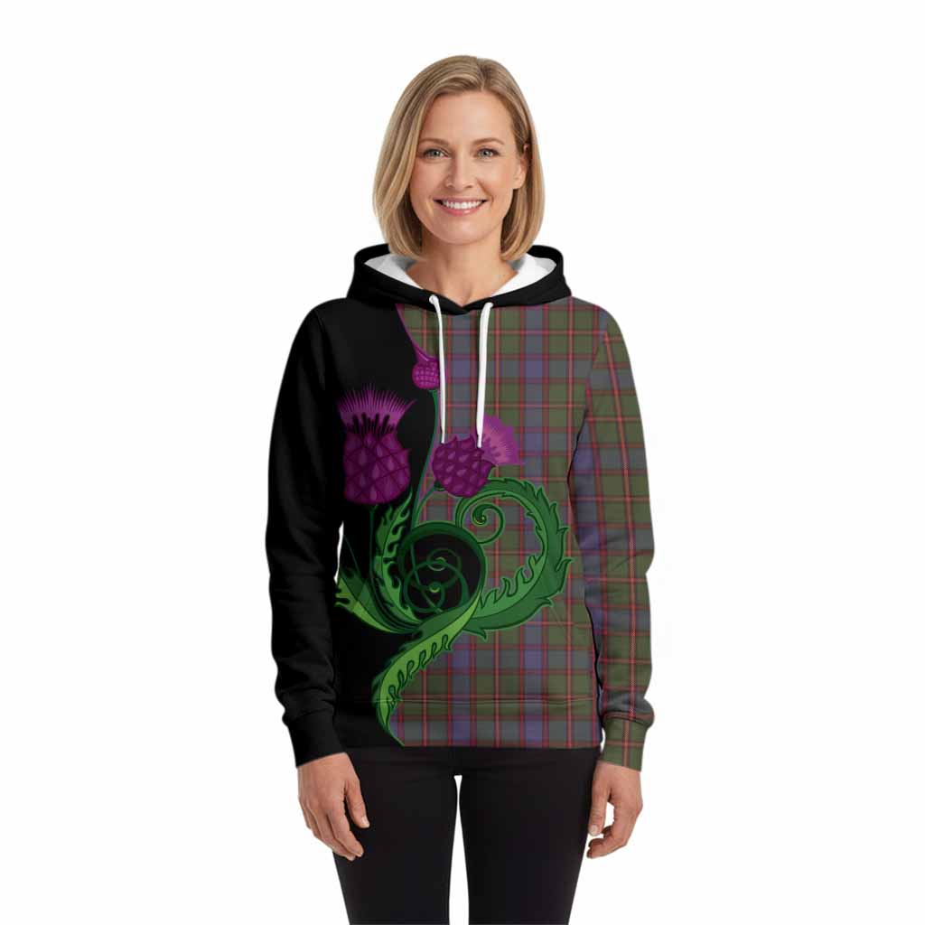 Skene Tartan Hoodie Traditional Scottish Thistle