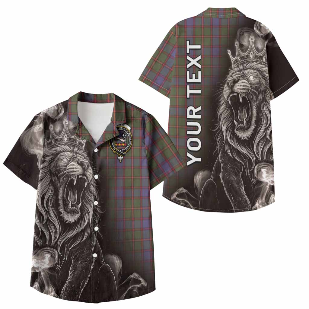Skene Tartan Kid Hawaiian Shirt Roaring Lion Heritage
