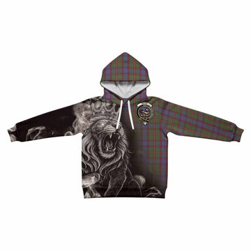 Skene Tartan Kid Hoodie Roaring Lion Heritage