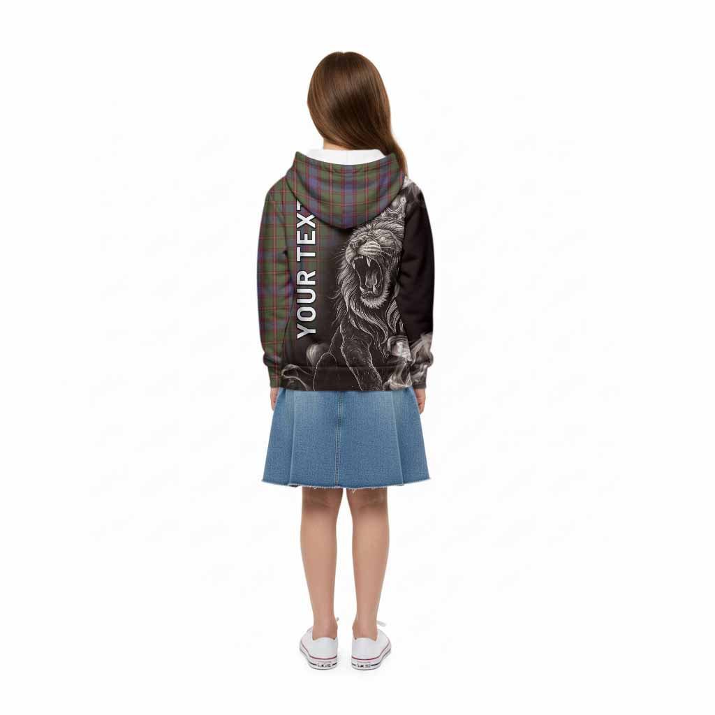 Skene Tartan Kid Hoodie Roaring Lion Heritage