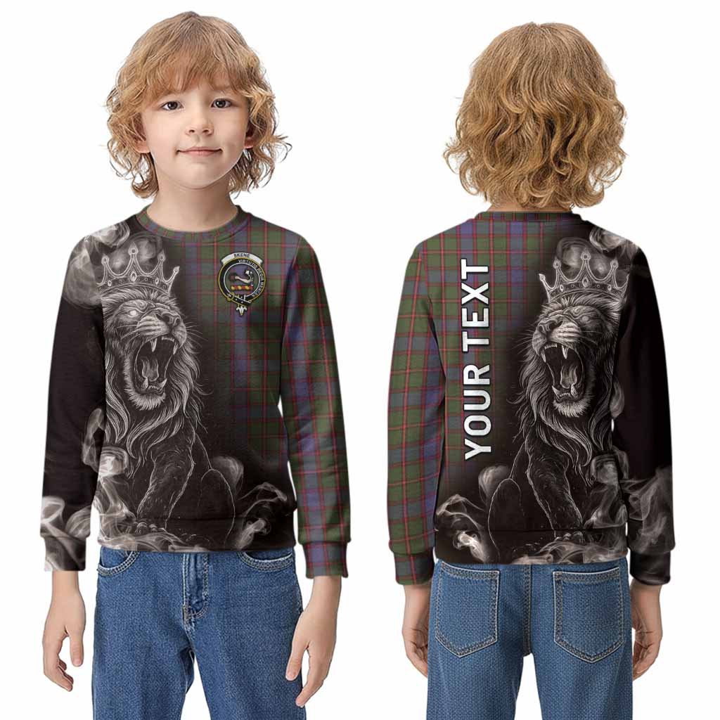 Skene Tartan Kid Knitted Sweatshirt Roaring Lion Heritage