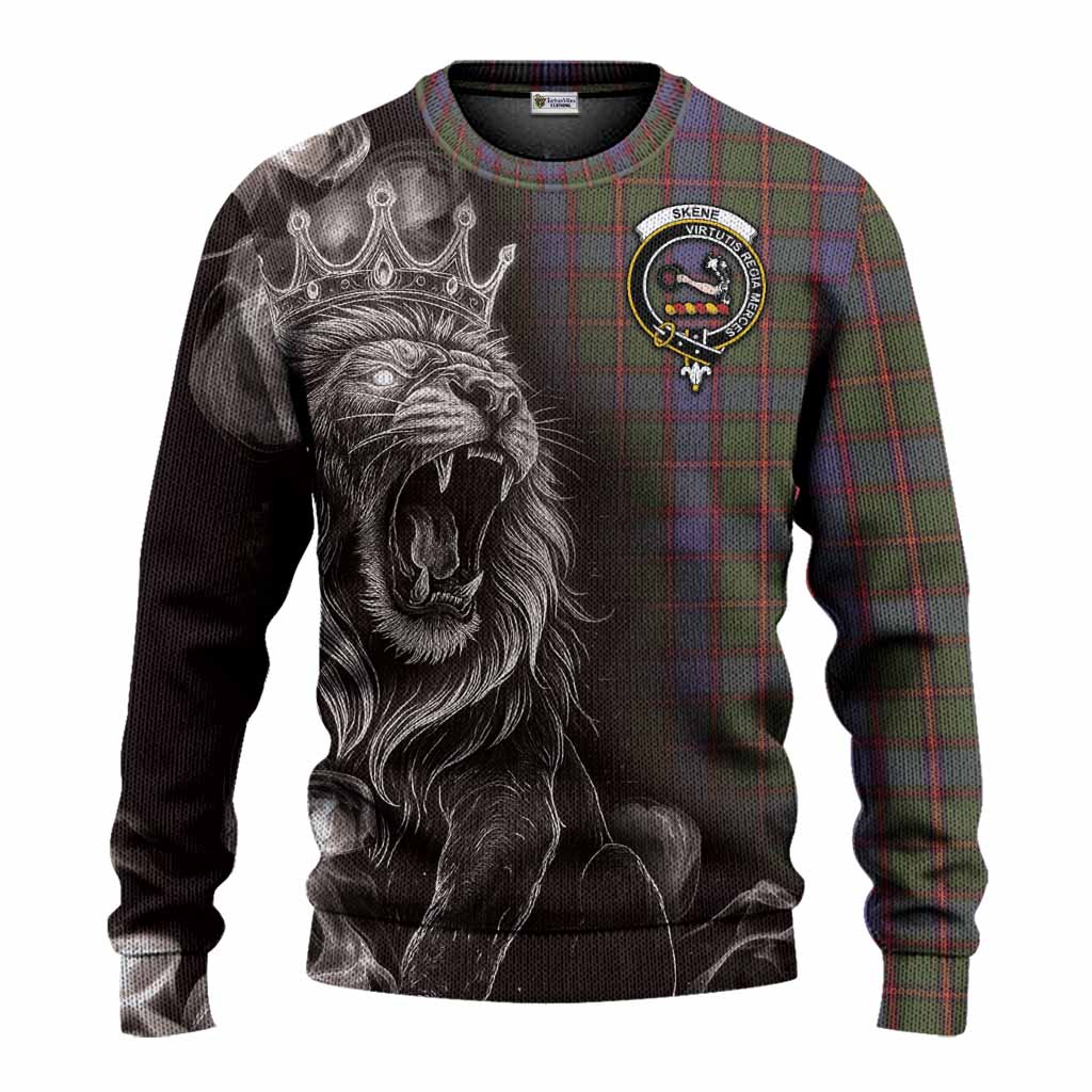 Skene Tartan Knitted Sweater Roaring Lion Heritage