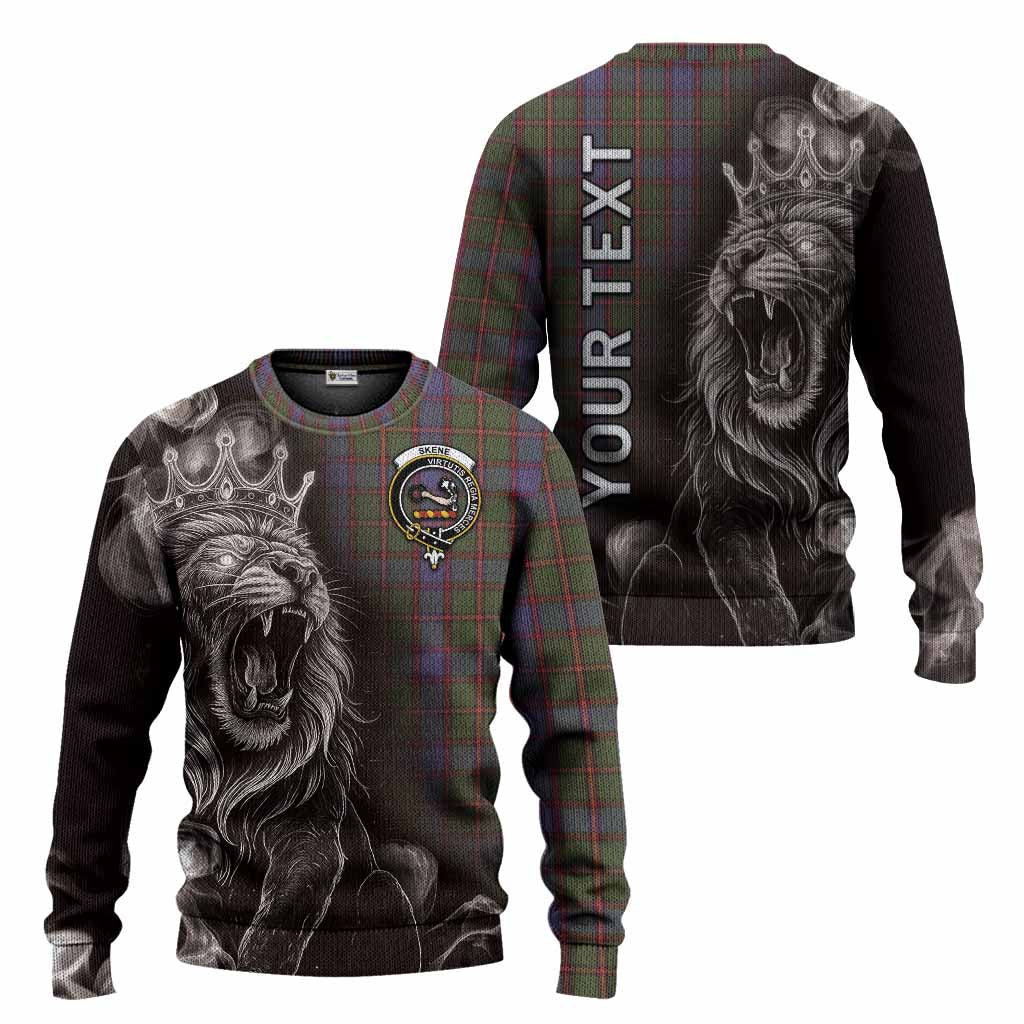 Skene Tartan Knitted Sweater Roaring Lion Heritage