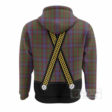 Skene Tartan Lederhosen Costume Hoodie Scotland Celtic Knot Motif