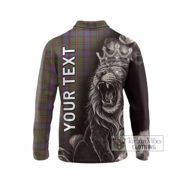 Skene Tartan Long Sleeve Polo Shirt Roaring Lion Heritage