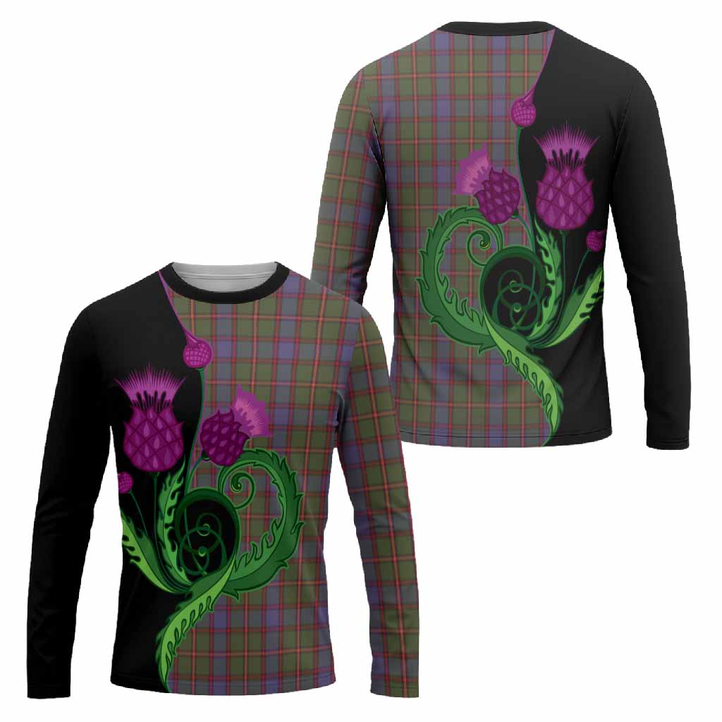 Skene Tartan Long Sleeve T-Shirt Traditional Scottish Thistle