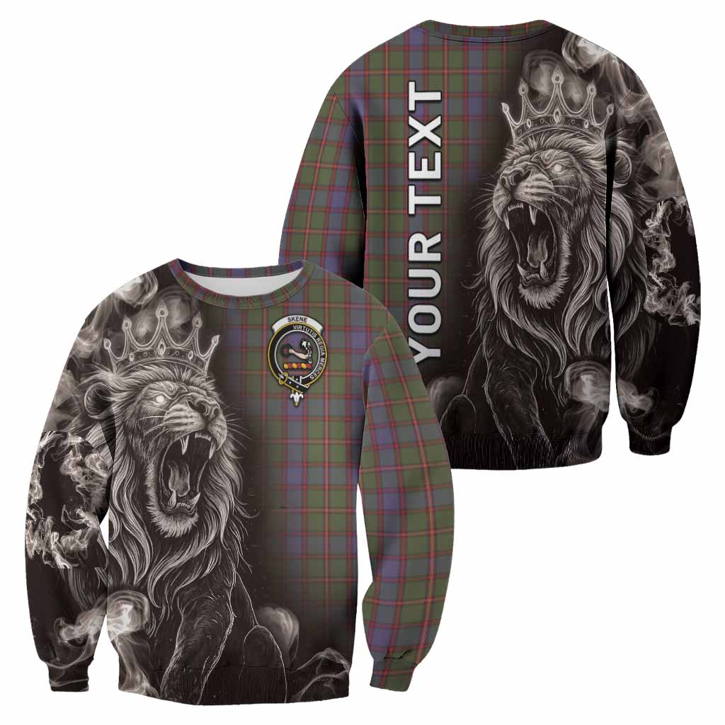 Skene Tartan Sweatshirt Roaring Lion Heritage