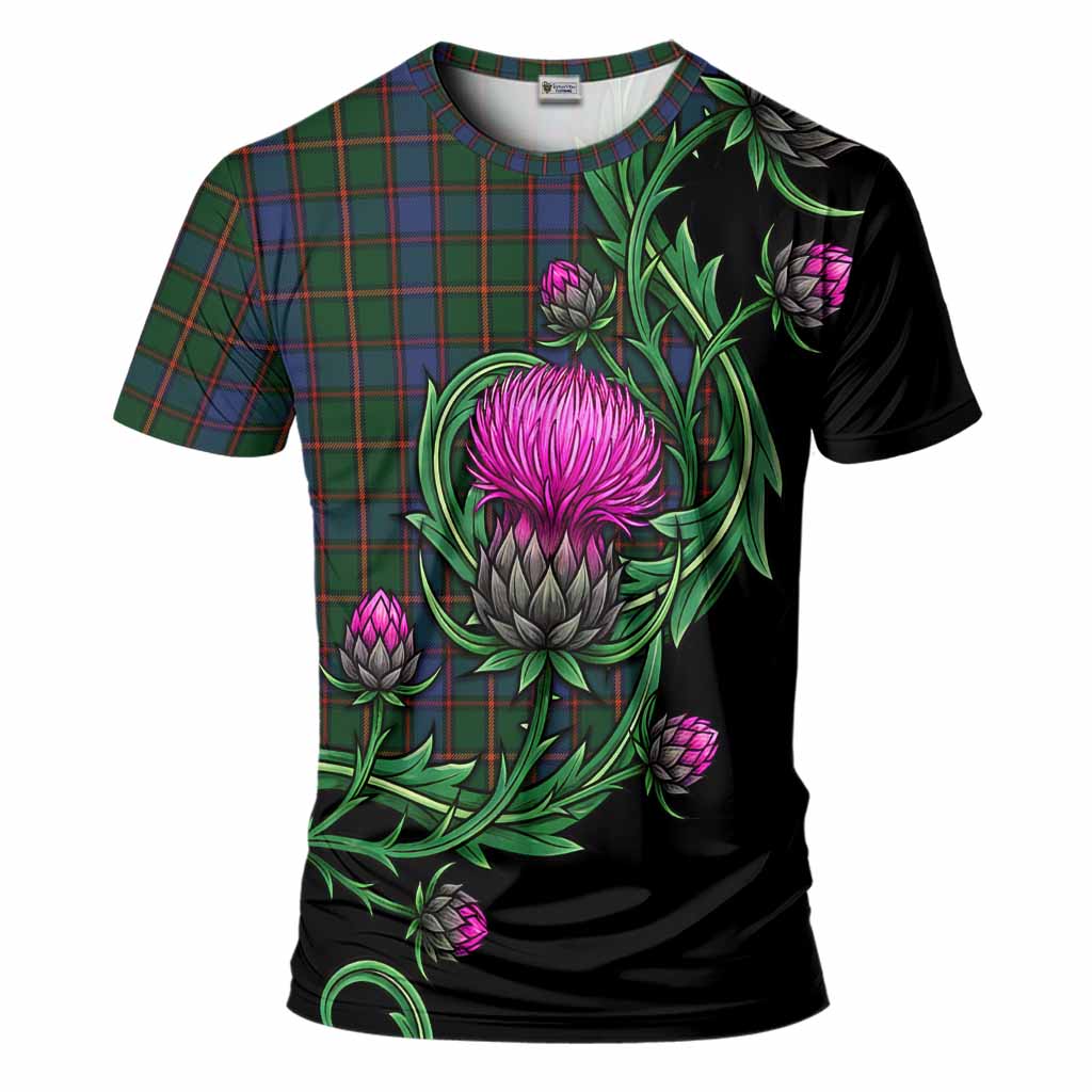 Skene Tartan T-Shirt Resilient Scottish Thistle