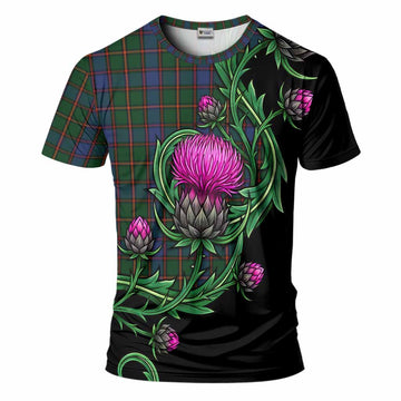 Skene Tartan T-Shirt Resilient Scottish Thistle
