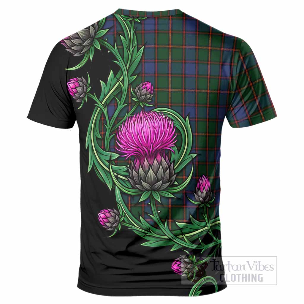 Skene Tartan T-Shirt Resilient Scottish Thistle