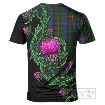 Skene Tartan T-Shirt Resilient Scottish Thistle