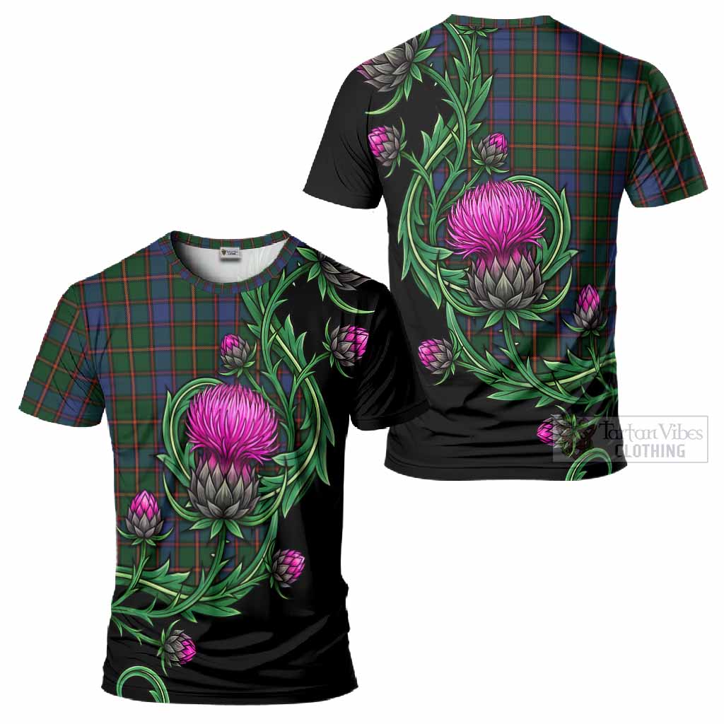 Skene Tartan T-Shirt Resilient Scottish Thistle