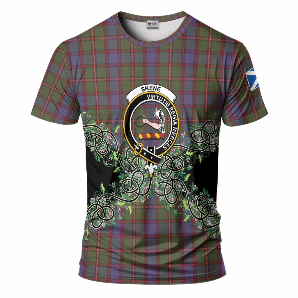 Skene Tartan T-Shirt Thistle Scottish Spirit