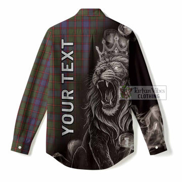 Skene Tartan Women Casual Shirt Roaring Lion Heritage