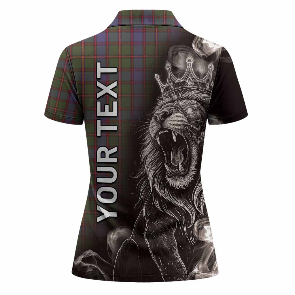 Skene Tartan Women Polo Shirt Roaring Lion Heritage