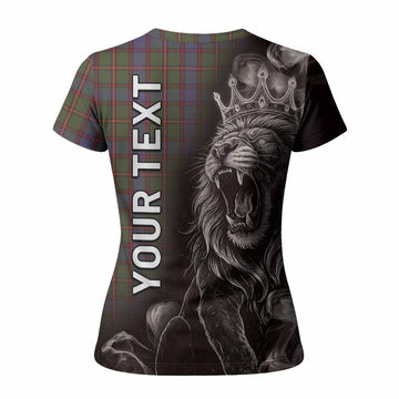 Skene Tartan Women T shirt Roaring Lion Heritage