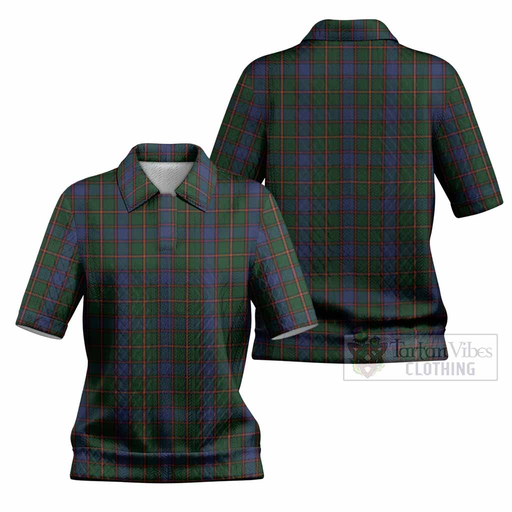 Skene Tartan Women’s Polo Sweater Top