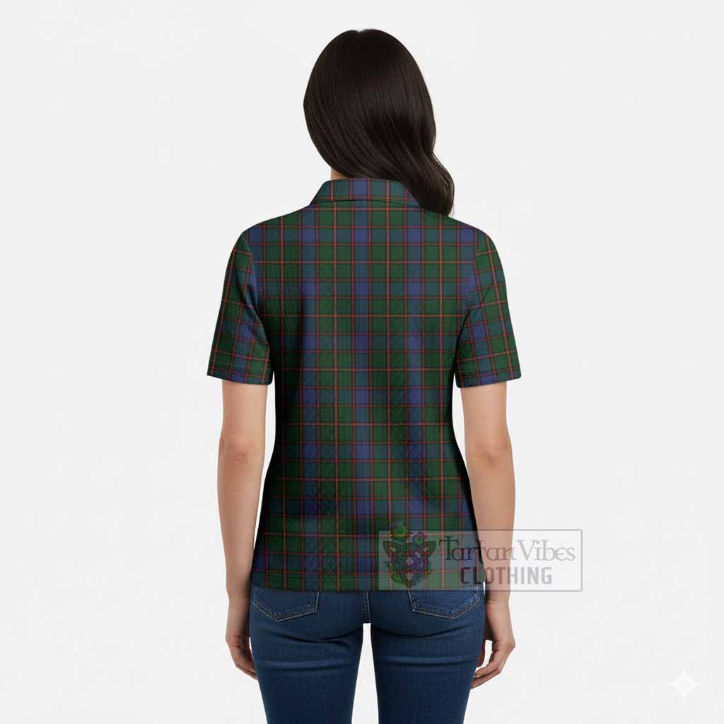 Skene Tartan Women’s Polo Sweater Top