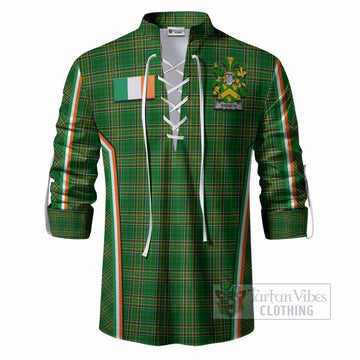 Skereth Irish Clan Coat of Arm Tartan Ghillie Shirt Flag Style