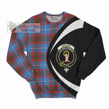 Skirving Tartan Sweatshirt with Family Crest Circle Style Unisex - Tartan Vibes Clothing