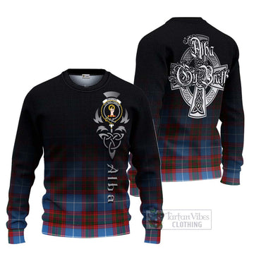 Skirving Tartan Ugly Sweater Featuring Alba Gu Brath Family Crest Celtic Inspired Unisex - Tartan Vibes Clothing