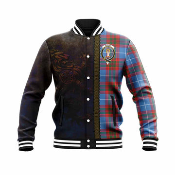 Skirving Tartan Family Crest Baseball Jacket Alba Gu Brath Be Brave Lion Ancient Style