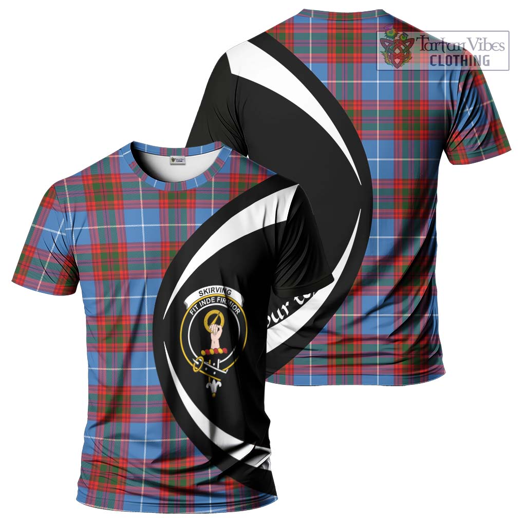 Skirving Tartan T-Shirt with Family Crest Circle Style Kid's Shirt - Tartan Vibes Clothing