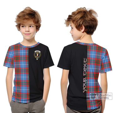 Skirving Tartan Kid T-Shirt with Family Crest and Half Of Me Style Youth XL Size14 - Tartan Vibes Clothing