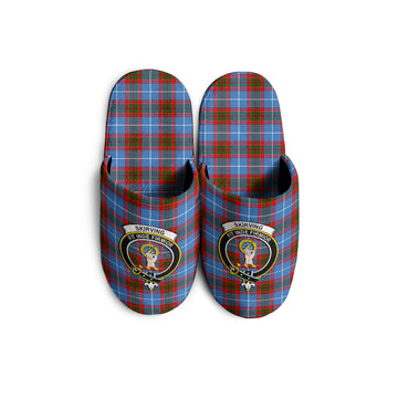 Skirving Tartan Home Slippers with Family Crest