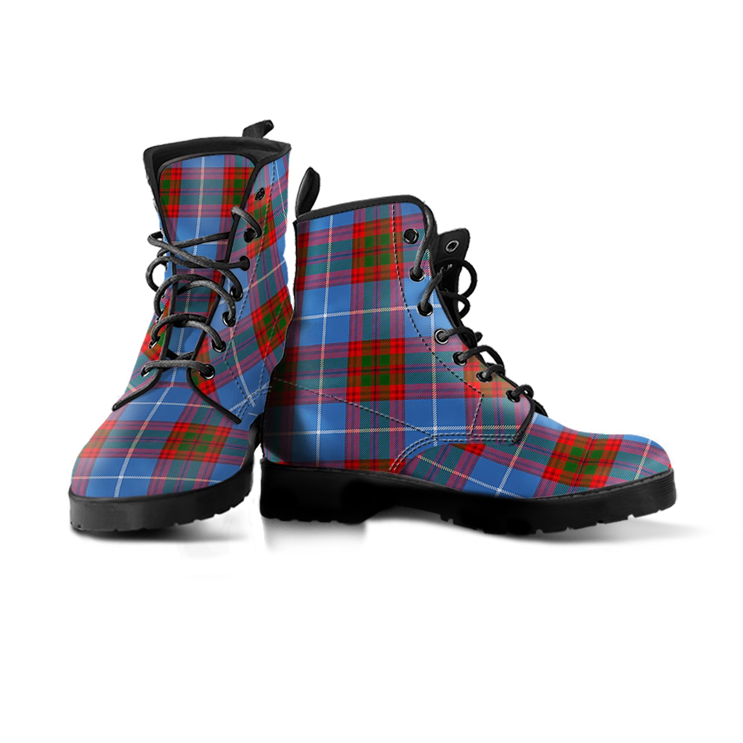 Skirving Tartan Leather Boots Men' Boots - Tartan Vibes Clothing