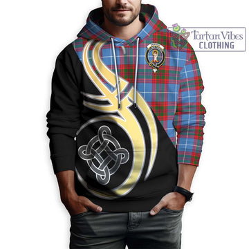 Skirving Tartan Hoodie with Family Crest and Celtic Symbol Style Zip Hoodie - Tartan Vibes Clothing