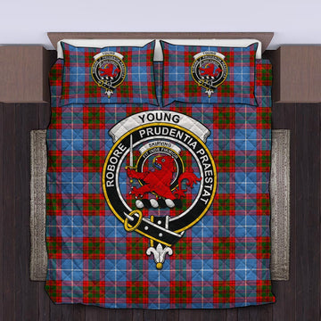 Skirving Tartan Quilt Bed Set with Family Crest King - Tartan Vibes Clothing