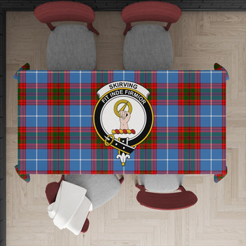 Skirving Tartan Tablecloth with Family Crest XL 57.1"x70.9"(145x180cm) - Tartan Vibes Clothing