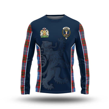 Skirving Tartan Long Sleeve T-Shirt with Family Crest and Lion Rampant Vibes Sport Style Unisex - Tartan Vibes Clothing